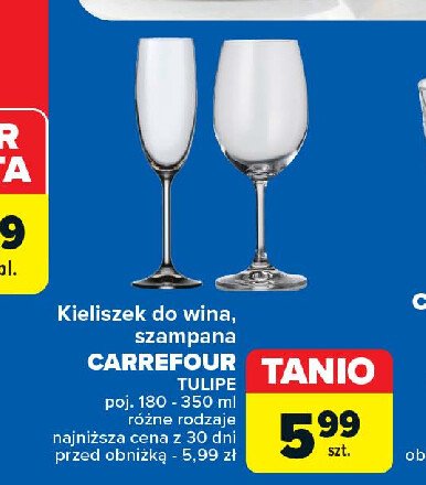 Kieliszek do wina 350 ml Carrefour promocja