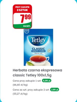 Herbata czarna ekspresowa classic  promocja w Dino