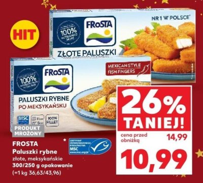 Paluszki rybne złote  promocja w Kaufland