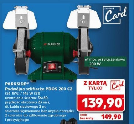 Szlifierka podwójna 200 w Parkside promocja