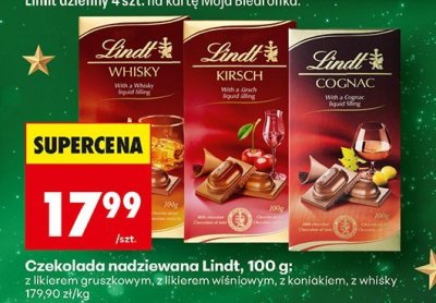 Czekolada nadziewana, 100 g z whisky promocja w Biedronka