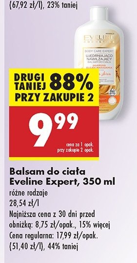 Balsam do ciała ujędrniająco-nawilżający 3w1 Eveline argan oil promocja w Biedronka