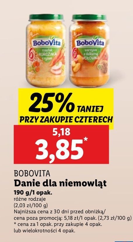 Warzywa z delikatną wołowiną Bobovita promocja