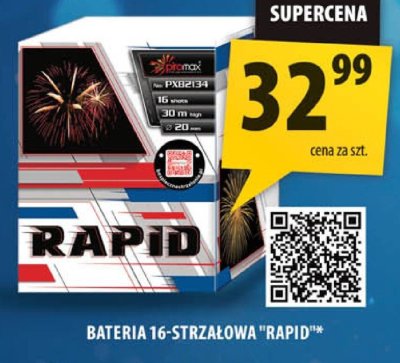 Bateria 16-strzałowa Rapid promocja w Arhelan