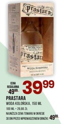 Woda kolońska PRASTARA 150 ML promocja w Drogerie Natura