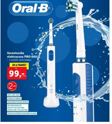 Szczoteczka do z臋b贸w pro 600 Oral-b cross action promocja
