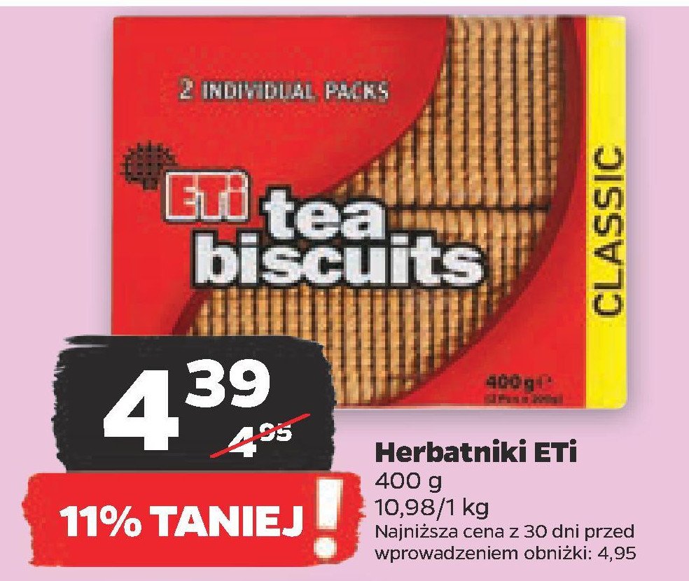 Herbatniki Eti tea biscuits promocja
