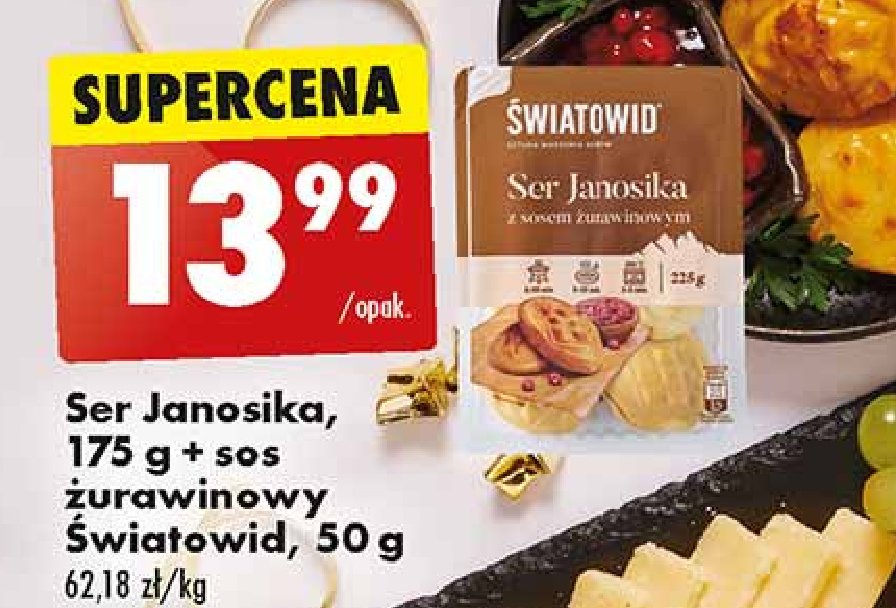 Ser janosika z sosem żurawinowym Światowid promocja