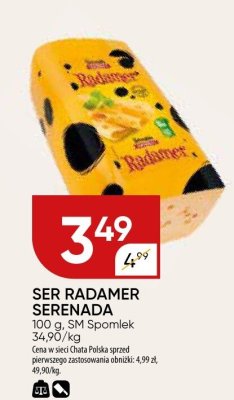 Ser Radamer Serenada SM Spomlek promocja w Chata Polska