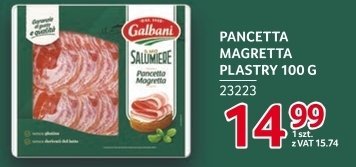 Pancetta Magretta plastry 100 g promocja w Selgros