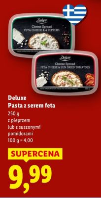 Pasta z serem feta z pieprzem  promocja w Lidl