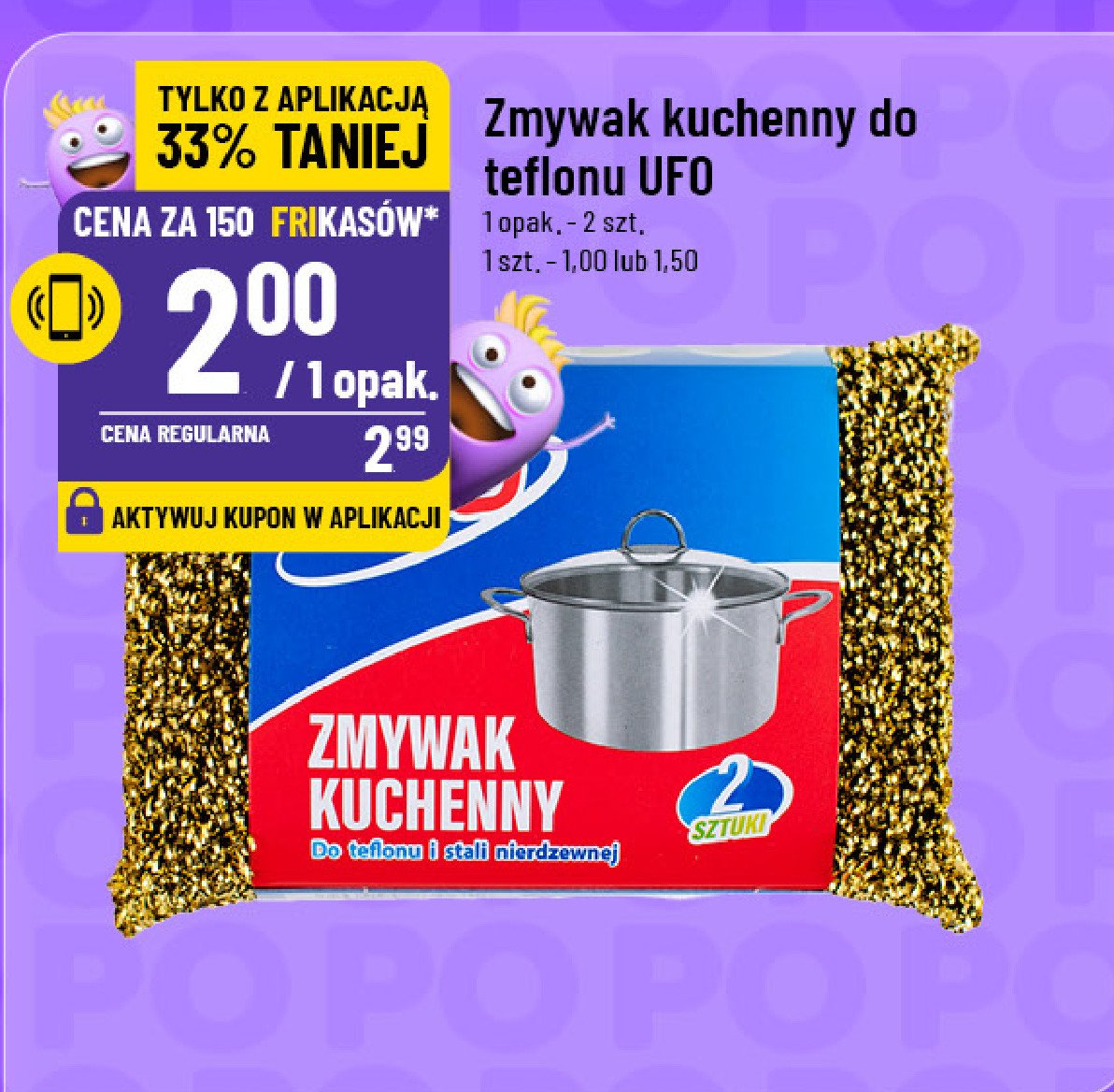 Zmywak kuchenny do teflonu Ufo promocja