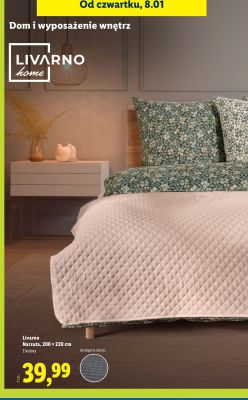 Narzuta Livarno 200×220 cm promocja w Lidl