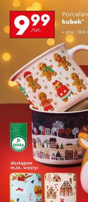 Kubek porcelanowy, różne wzory promocja w Biedronka