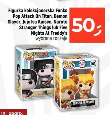 Figurka kolekcjonerska Funko Pop Attack On Titan, Demon Slayer, Jujutsu Kaisen, Naruto Stranger Things lub Five Nights At Freddy's, wybrane rodzaje promocja w Dealz