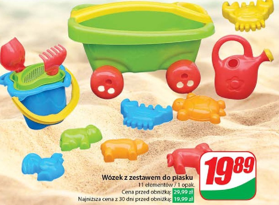 Wózek z zestawem do piasku Hemar promocja