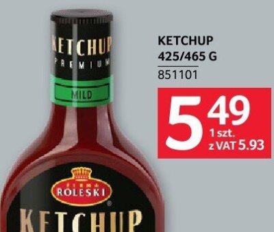 Ketchup Develey 425/465g promocja w Selgros