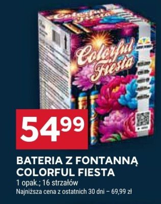 Bateria z fontanną colorful fiesta promocja w Stokrotka