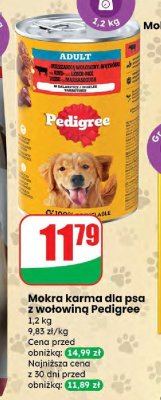 Mokra karma dla psa z wołowiną  promocja w Dino