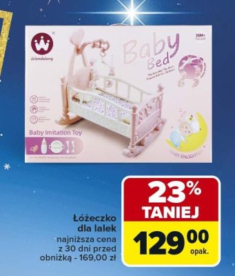 Łóżeczko dla lalek promocja w Carrefour