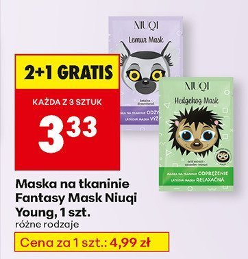 Maska na tkaninie Fantasy Mask Niuqi Young, 1 szt. promocja w Biedronka