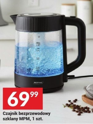 Czajnik bezprzewodowy szklany MPM, 1 szt. promocja w Twój Market