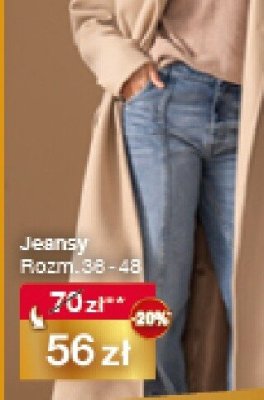 Jeansy damskie Rozm. 36 - 48 promocja w Woolworth