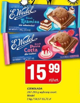 Czekolada E.Wedel Smak Panna Cotta dla Ciebie promocja w Chorten