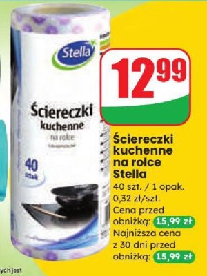 Ściereczki kuchenne na rolce Stella promocja w Dino