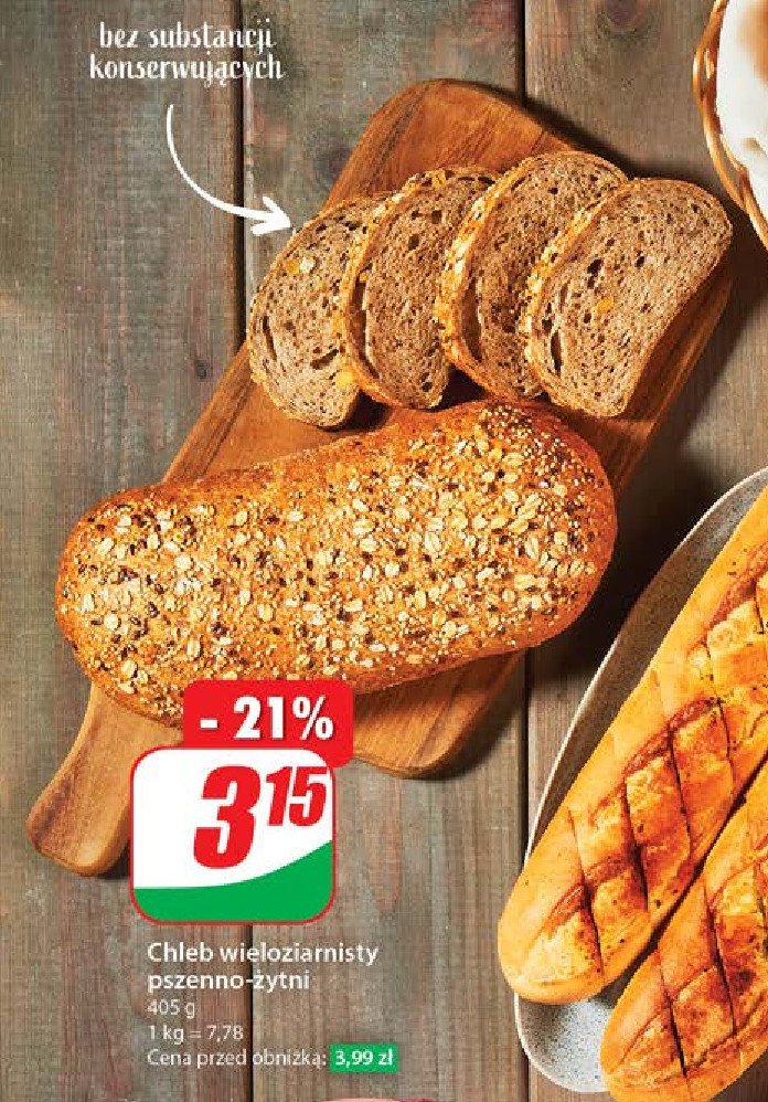 Chleb wieloziarnisty pszenno-żytni promocja