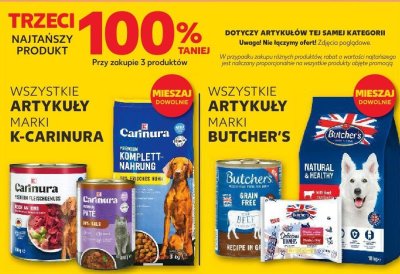 Karma dla psów K-CARINURA różne rodzaje promocja w Kaufland