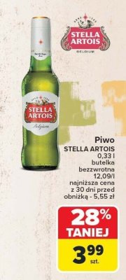 Piwo Stella artois promocja w Carrefour