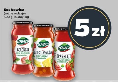 Sos Łowicz różne rodzaje promocja w Netto