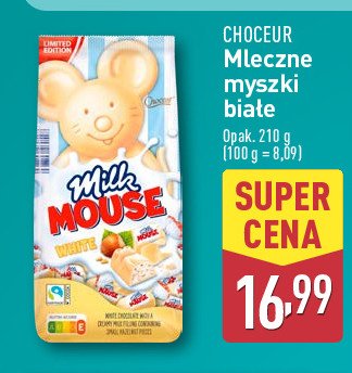 Mleczne myszki białe Chateau Chateau wine promocja w Aldi