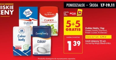 Cukier biały Diamant, 1 kg promocja w Biedronka