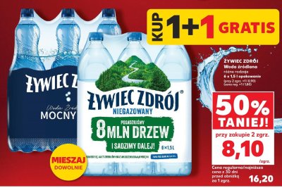 Woda źródlana różne rodzaje 6-pak promocja w Kaufland