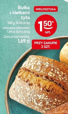 Bułka z kiełkami żyta wielosztuka promocja w Żabka
