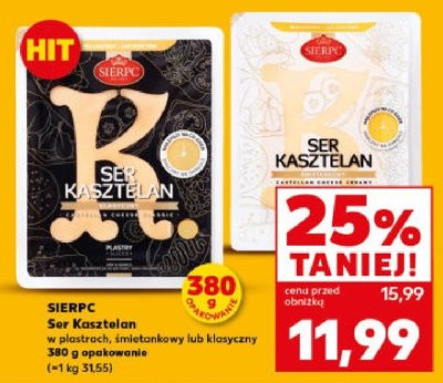 Ser kasztelan w plastrach, klasyczny promocja w Kaufland
