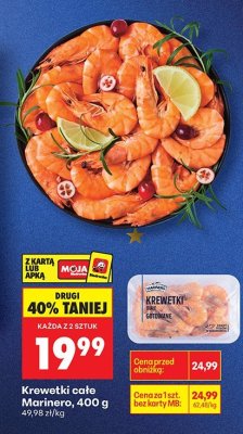 Krewetki całe Marinero 400g promocja w Biedronka