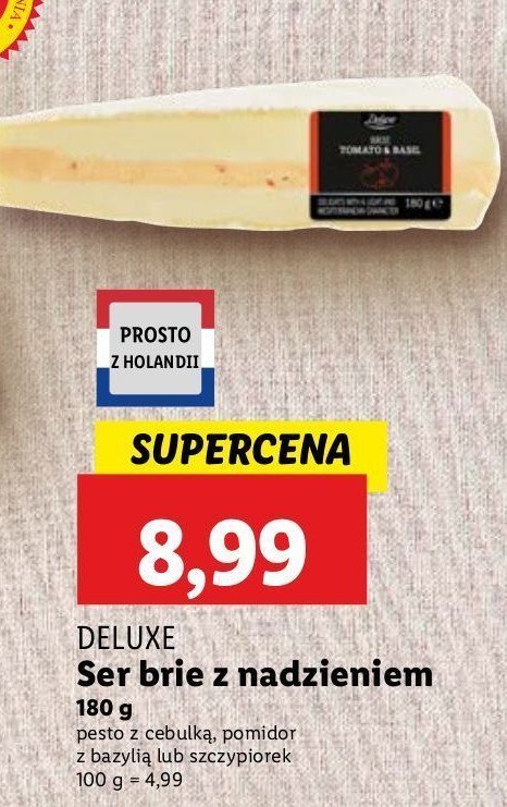 Ser brie pomidorowo bazyliowy Deluxe promocja