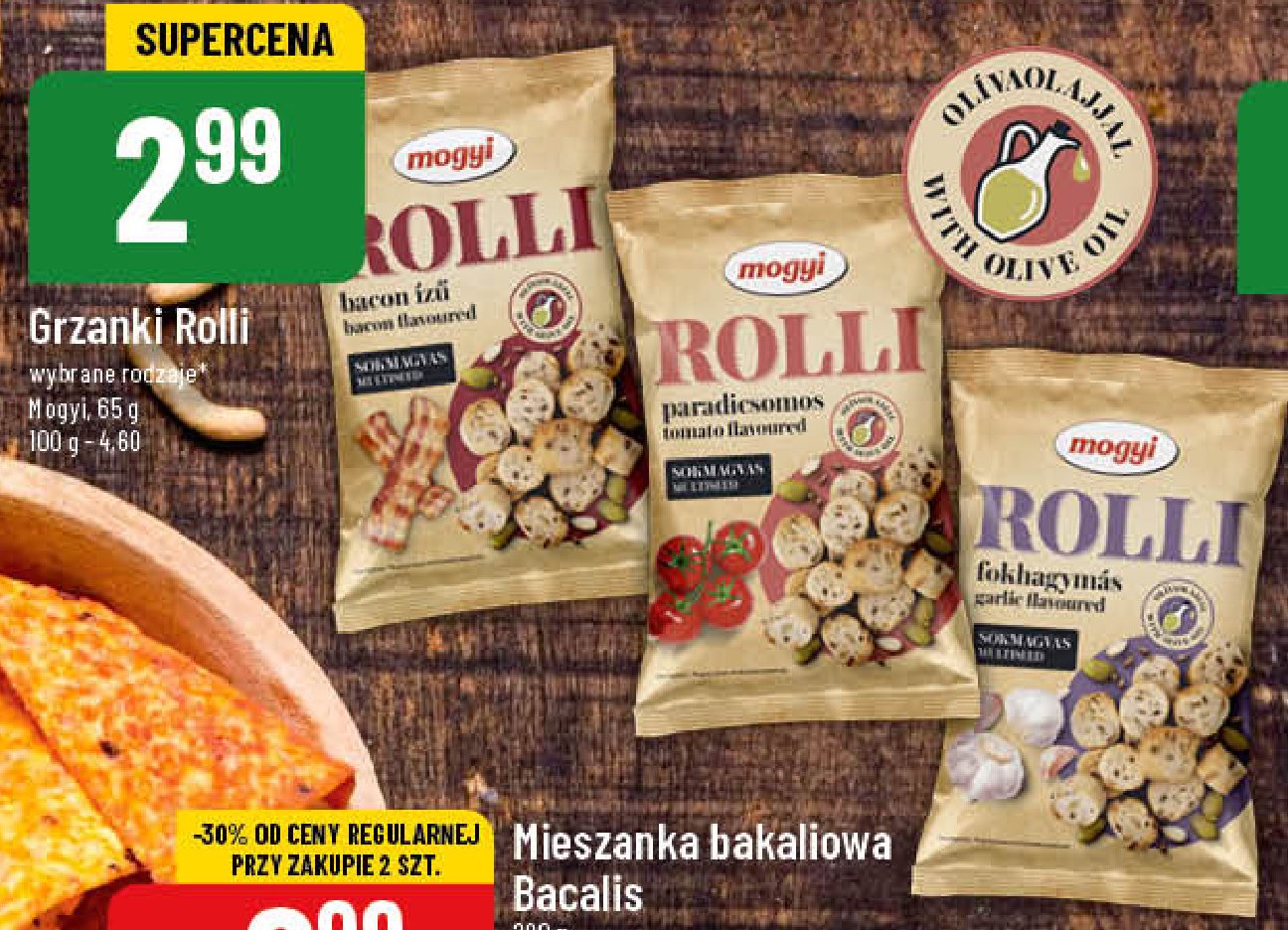 Grzanki rolli czosnkowe Mogyi promocja