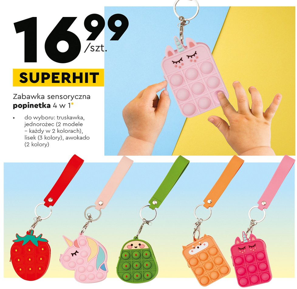 Zabawka sensoryczna 4w1 truskawka promocja