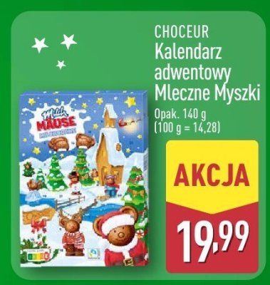 Kalendarz adwentowy Mleczne Myszki promocja w Aldi