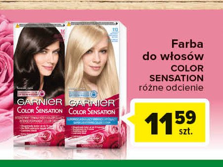Farba do włosów 113 beżowy  superjasny blond Garnier color senstation promocja