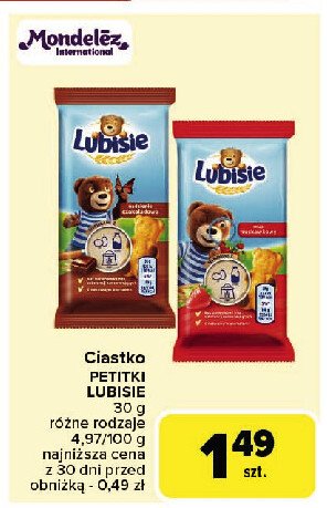 Ciastka truskawkowe Lu petitki lubisie promocja