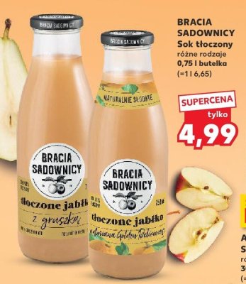 Sok tłoczony Bracia Sadownicy różne rodzaje 0,75 l  promocja w Kaufland