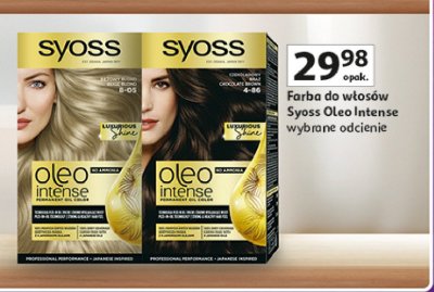 Farba do w艂os贸w Syoss czekoladowy br膮z 4-86 oleo intense promocja