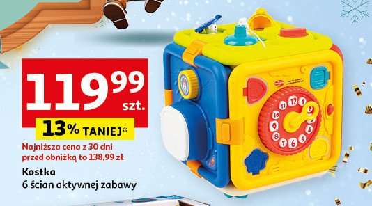 Kostka sensoryczna One two fun promocja w Auchan