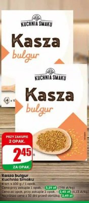 Kasza bułgur  promocja w Dino