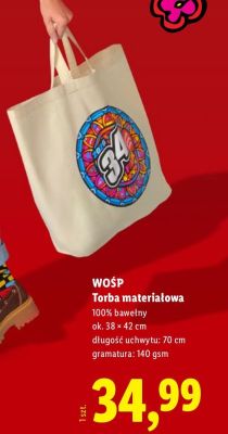 Torba materiałowa  promocja w Lidl